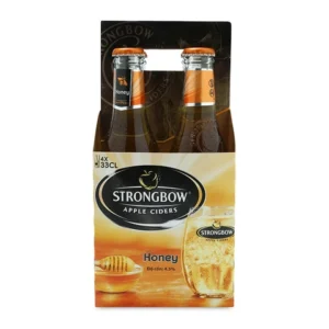 Nước táo lên men vị mật ong Strongbow lốc 4 chai x 330ml